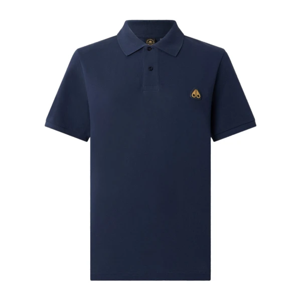 Moose Knuckles Gold Series Everett Polo in Navy | Luxury Shoes 