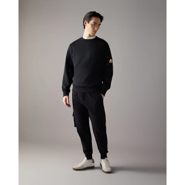 Moose Knuckles Gold Series Hartsfield Cargo Joggers in Black | Pants | Luxury Shoes 