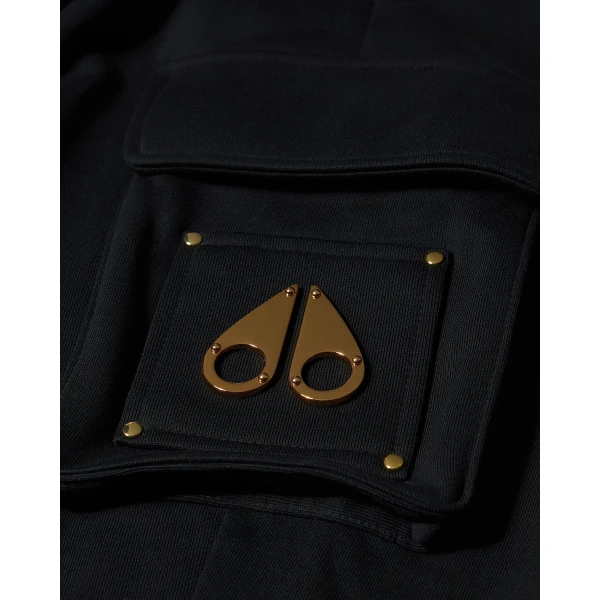 Moose Knuckles Gold Series Hartsfield Cargo Joggers in Black | Pants | Luxury Shoes 