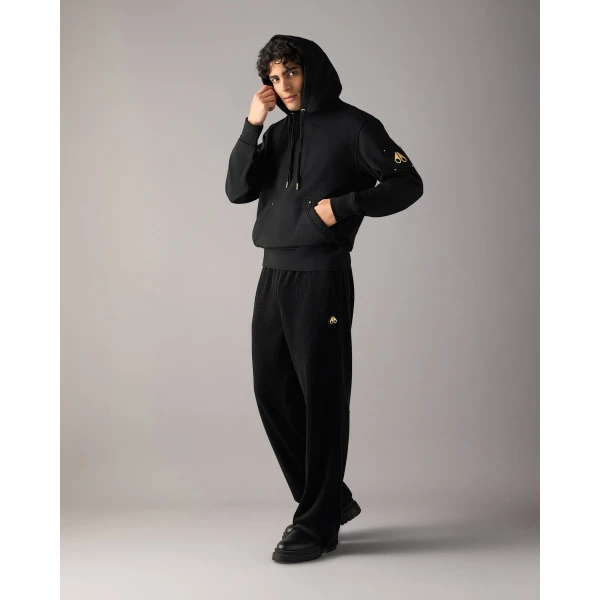Moose Knuckles Gold Series Hartsfield Hoodie in Black | Sweatshirts | Luxury Shoes 