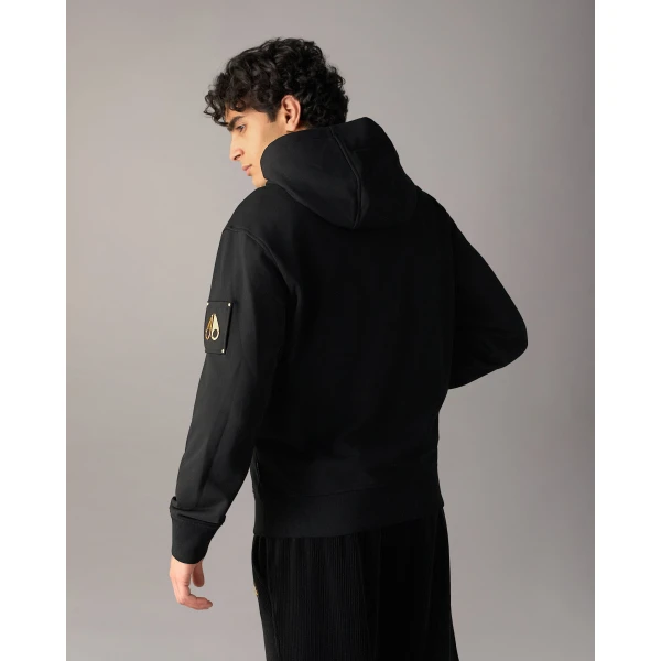 Moose Knuckles Gold Series Hartsfield Hoodie in Black | Sweatshirts | Luxury Shoes 