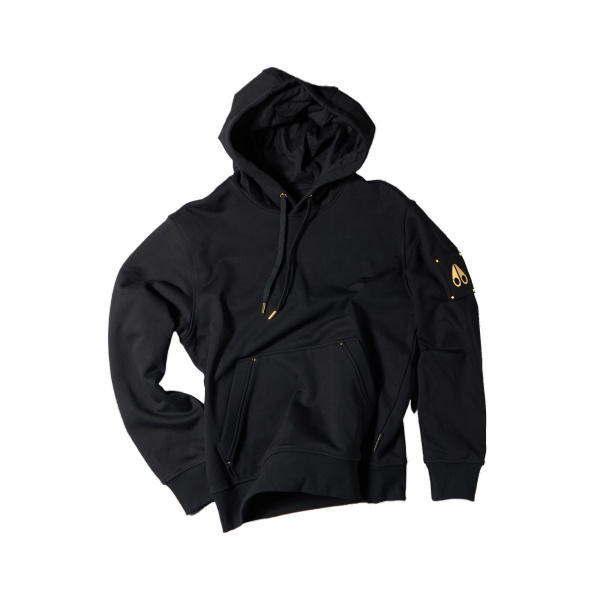 Moose Knuckles Gold Series Hartsfield Hoodie in Black | Luxury Shoes 