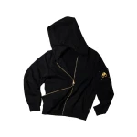 Moose Knuckles Gold Series Hartsfield Zip-Up Hoodie in Black | Luxury Shoes 
