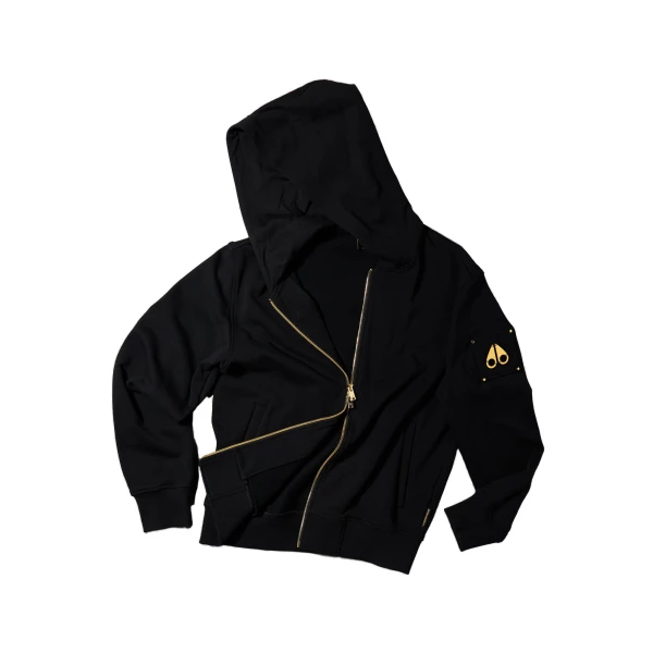 Gold Series Hartsfield Zip-Up Hoodie in Black