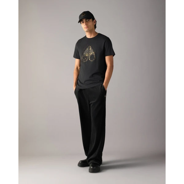 Moose Knuckles Gold Series Icebreak Logo T-Shirt in Black | T-shirts & vests | Luxury Shoes 