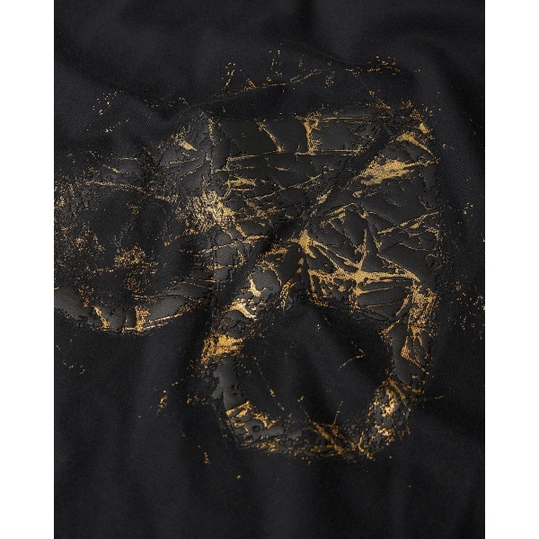 Moose Knuckles Gold Series Icebreak Logo T-Shirt in Black | T-shirts & vests | Luxury Shoes 