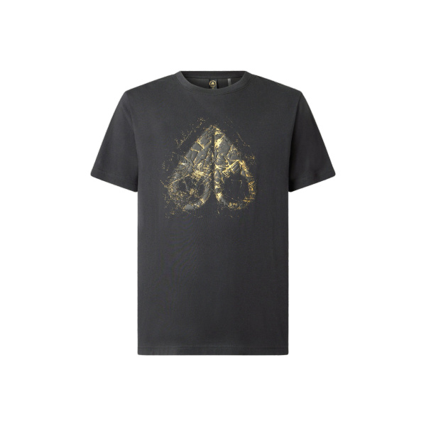 Moose Knuckles Gold Series Icebreak Logo T-Shirt in Black | Luxury Shoes 