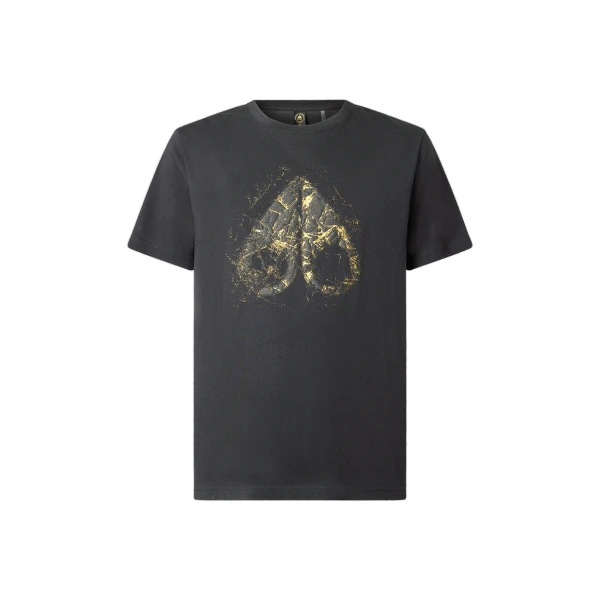 Moose Knuckles Gold Series Icebreak Logo T-Shirt in Black | Luxury Shoes 