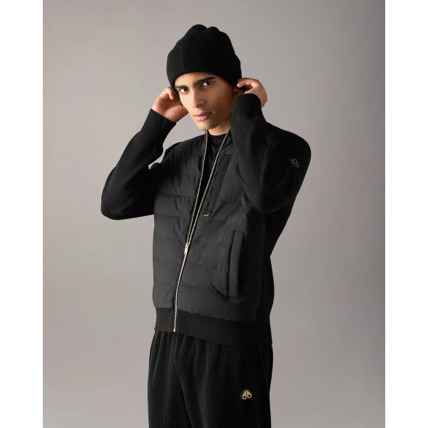 Moose Knuckles Gold Series Kamet Hybrid Down Jacket in Black | Men Jackets | Luxury Shoes 