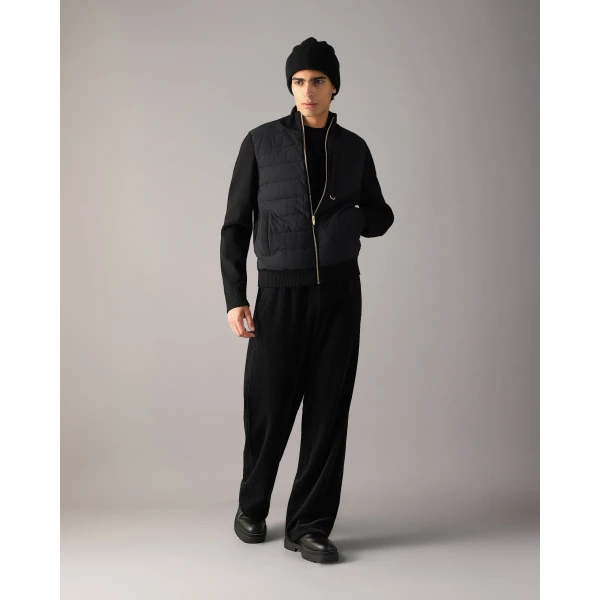 Moose Knuckles Gold Series Kamet Hybrid Down Jacket in Black | Men Jackets | Luxury Shoes 
