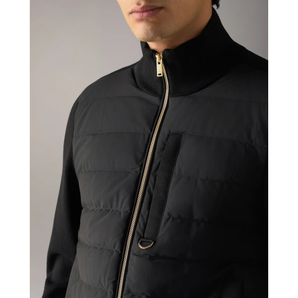 Moose Knuckles Gold Series Kamet Hybrid Down Jacket in Black | Men Jackets | Luxury Shoes 