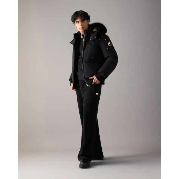 Moose Knuckles Gold Series Original Ballistic Down Bomber in Black | Men Jackets | Luxury Shoes 