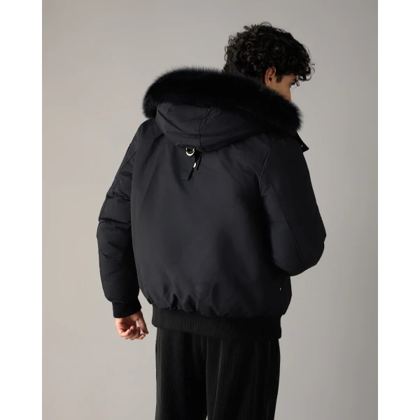 Moose Knuckles Gold Series Original Ballistic Down Bomber in Black | Men Jackets | Luxury Shoes 
