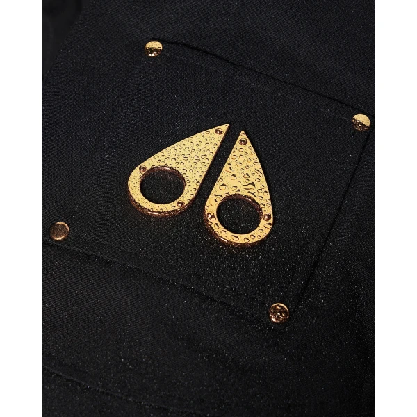 Moose Knuckles Gold Series Original Ballistic Down Bomber in Black | Men Jackets | Luxury Shoes 