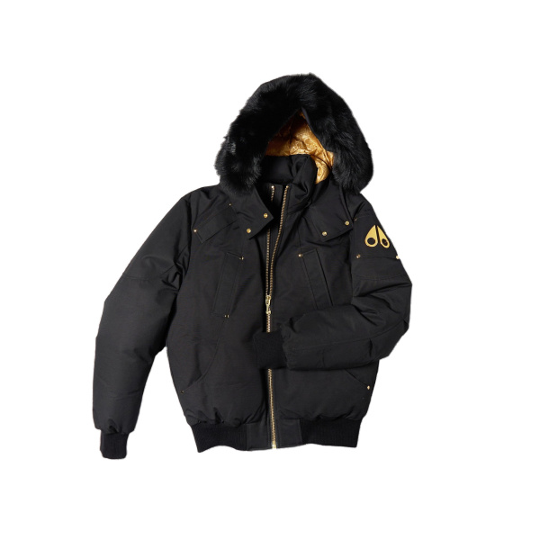 Moose Knuckles Gold Series Original Ballistic Down Bomber in Black | Luxury Shoes 