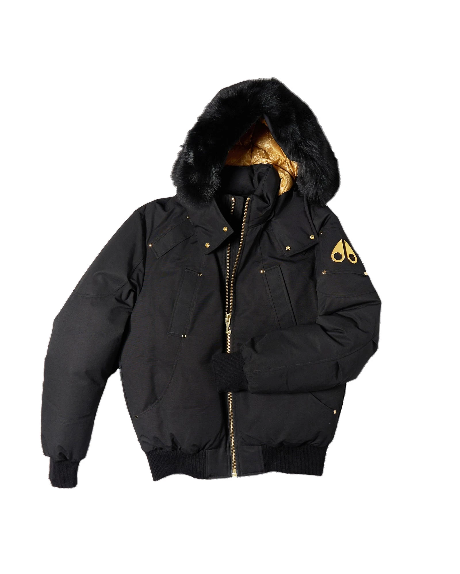 Moose Knuckles Gold Series Original Ballistic Down Bomber in Black Moose Knuckles Gold Series Original Ballistic Down Bomber in Black | Luxury Shoes