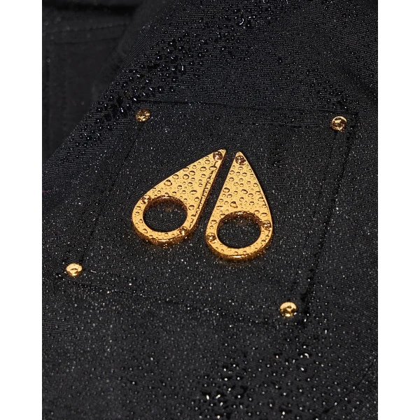 Moose Knuckles Gold Series Original Debbie Down Bomber in Black | Jackets | Luxury Shoes 