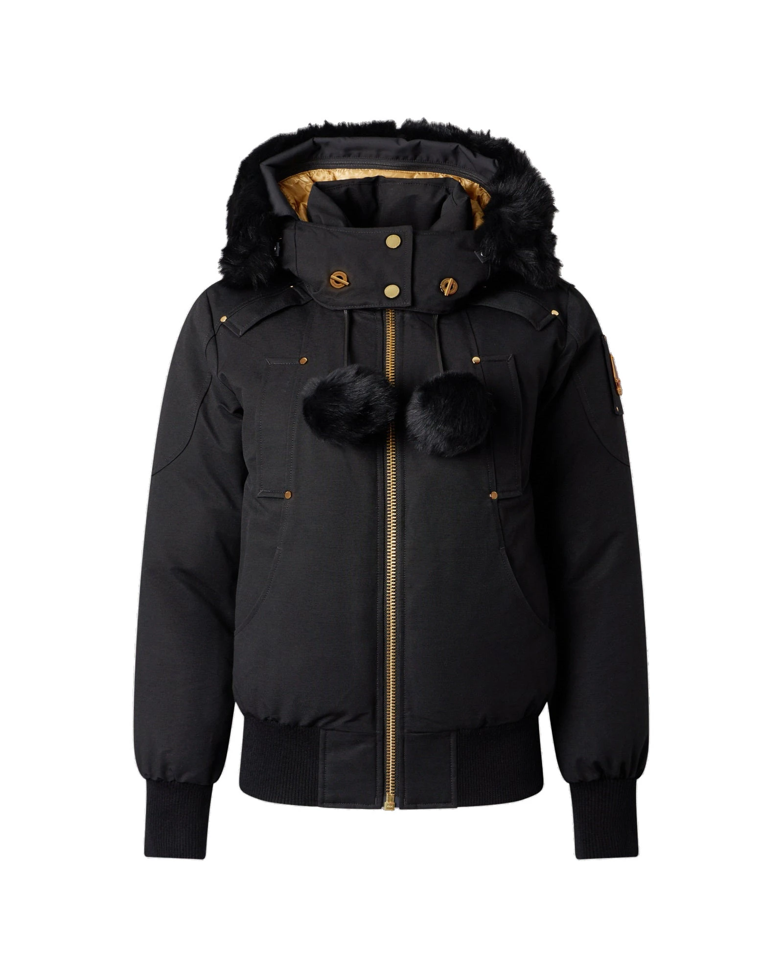 Moose Knuckles Gold Series Original Debbie Down Bomber in Black Moose Knuckles Gold Series Original Debbie Down Bomber in Black | Luxury Shoes