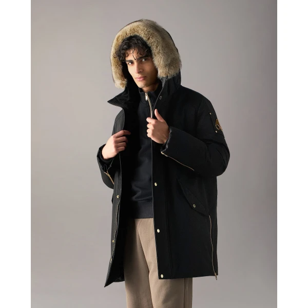 Moose Knuckles Gold Series Original Stirling Down Parka 2.0 in Black and Bronze | Men Coats | Luxury Shoes 