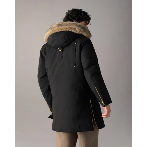 Moose Knuckles Gold Series Original Stirling Down Parka 2.0 in Black and Bronze | Men Coats | Luxury Shoes 