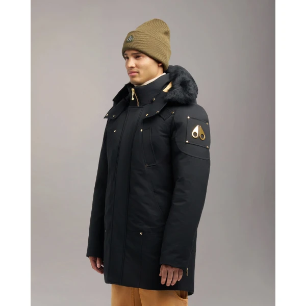 Moose Knuckles Gold Series Original Stirling Down Parka in Black | Men Coats | Luxury Shoes 