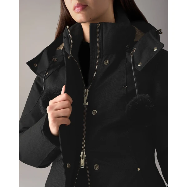 Moose Knuckles Gold Series Original Stirling Down Parka in Black | Coats | Luxury Shoes 