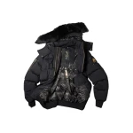 Moose Knuckles Gold Series Stagg Down Bomber in Black | Luxury Shoes 