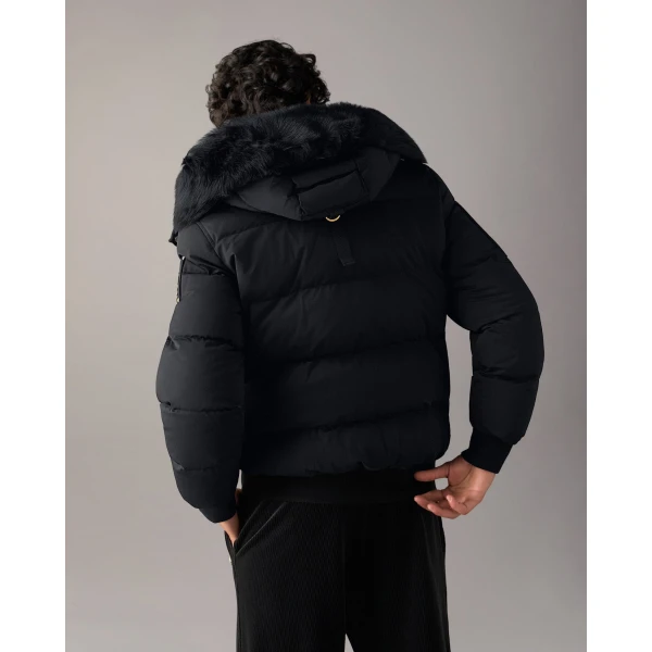 Moose Knuckles Gold Series Stagg Down Bomber in Black | Men Jackets | Luxury Shoes 