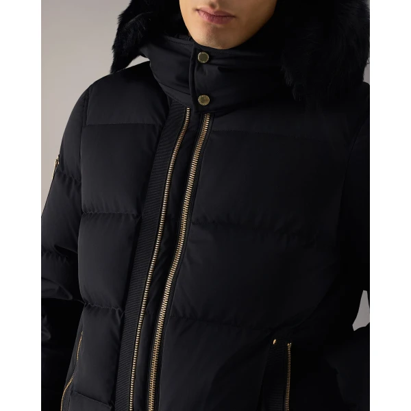 Moose Knuckles Gold Series Stagg Down Bomber in Black | Men Jackets | Luxury Shoes 