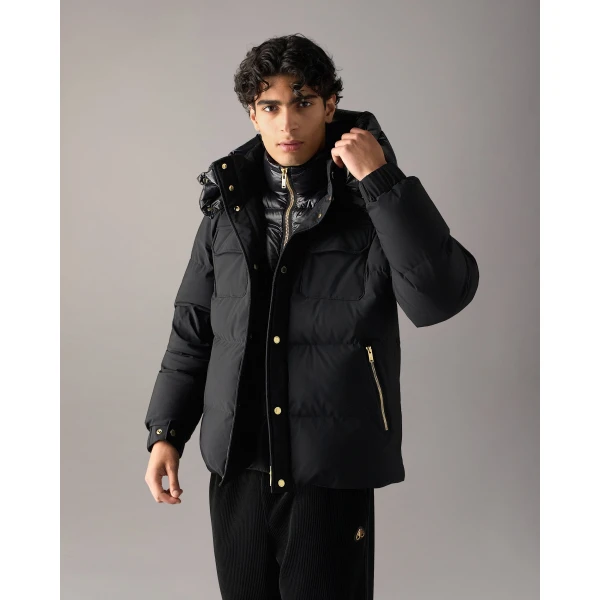 Moose Knuckles Gold Series Suthep Down Jacket in Black | Men Jackets | Luxury Shoes 