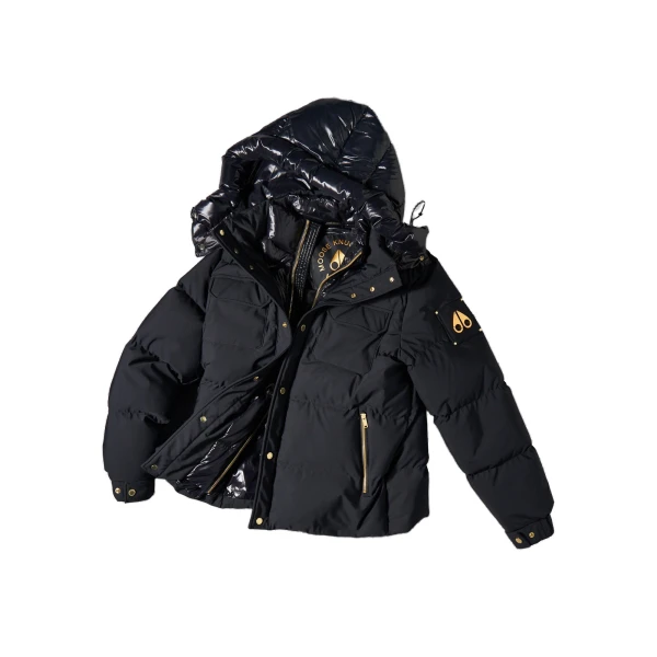 Moose Knuckles Gold Series Suthep Down Jacket in Black | Luxury Shoes 