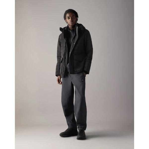 Moose Knuckles Greystone Down Jacket in Black | Men Jackets | Luxury Shoes 