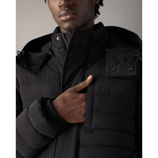 Moose Knuckles Greystone Down Jacket in Black | Men Jackets | Luxury Shoes 