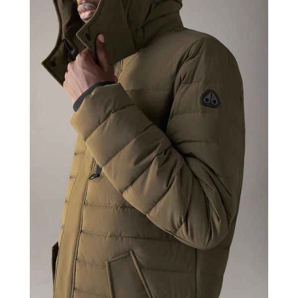 Moose Knuckles Greystone Down Jacket in Combat | Men Jackets | Luxury Shoes 