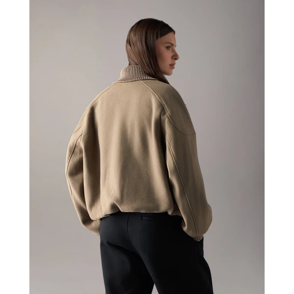 Moose Knuckles Grid 3-In-1 Wool Bomber Jacket in Ashen | Jackets | Luxury Shoes 