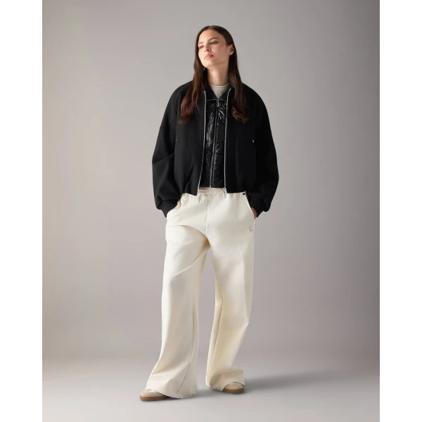 Moose Knuckles Grid 3-In-1 Wool Bomber Jacket in Black | Jackets | Luxury Shoes 