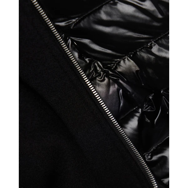 Moose Knuckles Grid 3-In-1 Wool Bomber Jacket in Black | Jackets | Luxury Shoes 