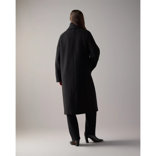 Moose Knuckles Grid 3-In-1 Wool Parka in Black | Wool Coat | Luxury Shoes 