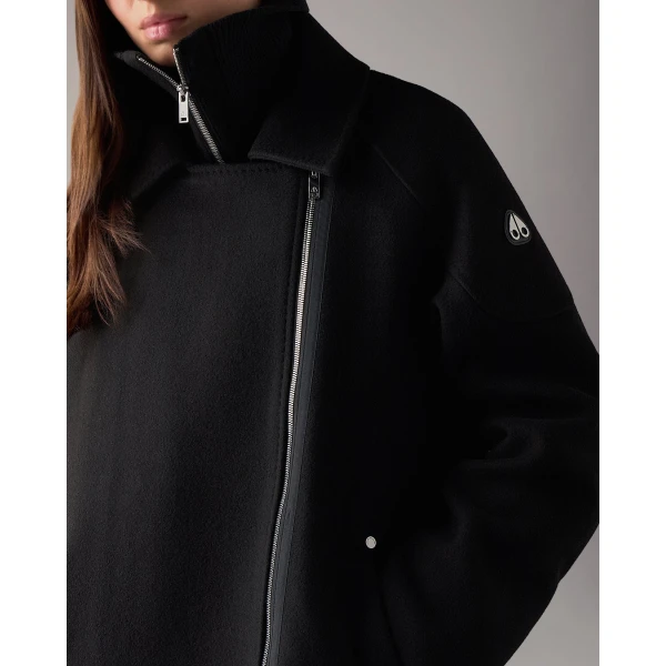 Moose Knuckles Grid 3-In-1 Wool Parka in Black | Wool Coat | Luxury Shoes 