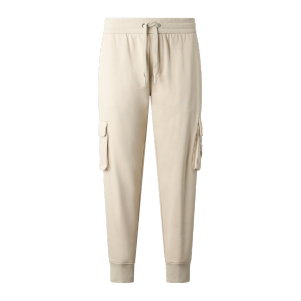 Moose Knuckles Hartsfield Cargo Joggers in Alabaster | Luxury Shoes 
