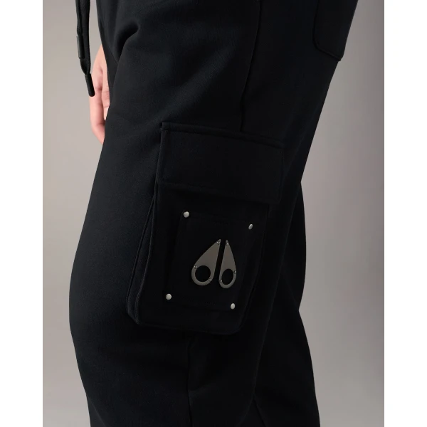 Moose Knuckles Hartsfield Cargo Joggers in Black | Pants | Luxury Shoes 