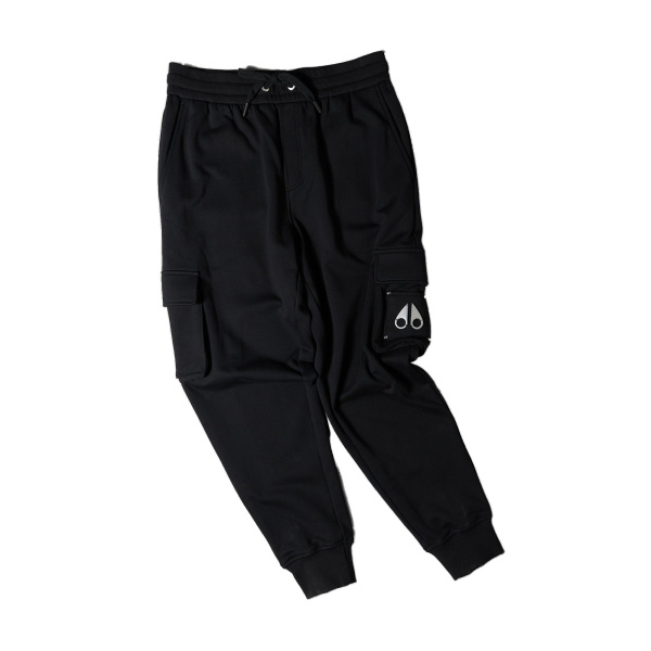 Moose Knuckles Hartsfield Cargo Joggers in Black | Luxury Shoes 