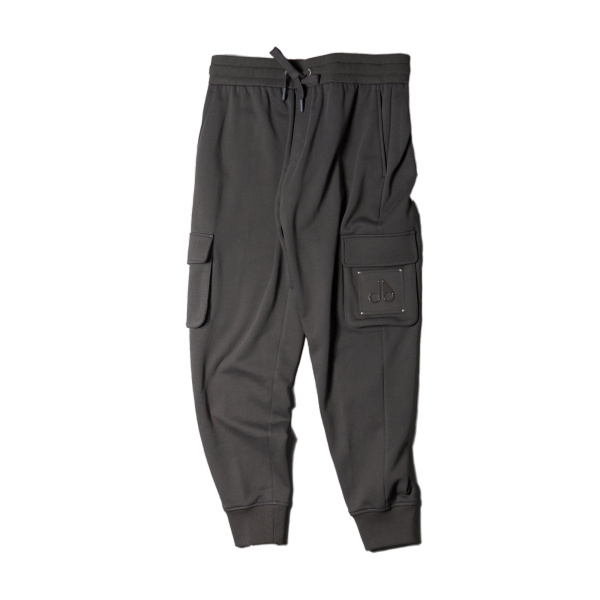 Moose Knuckles Hartsfield Cargo Joggers in Cement | Luxury Shoes 