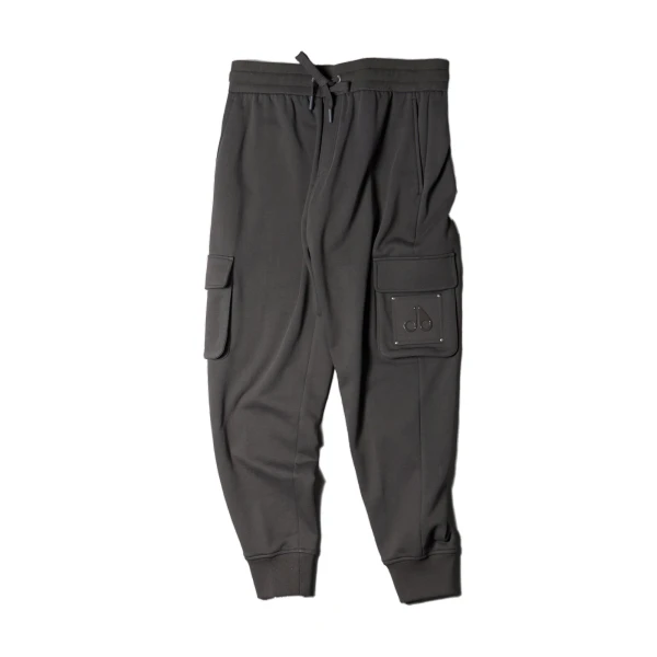 Moose Knuckles Hartsfield Cargo Joggers in Cement | Luxury Shoes 