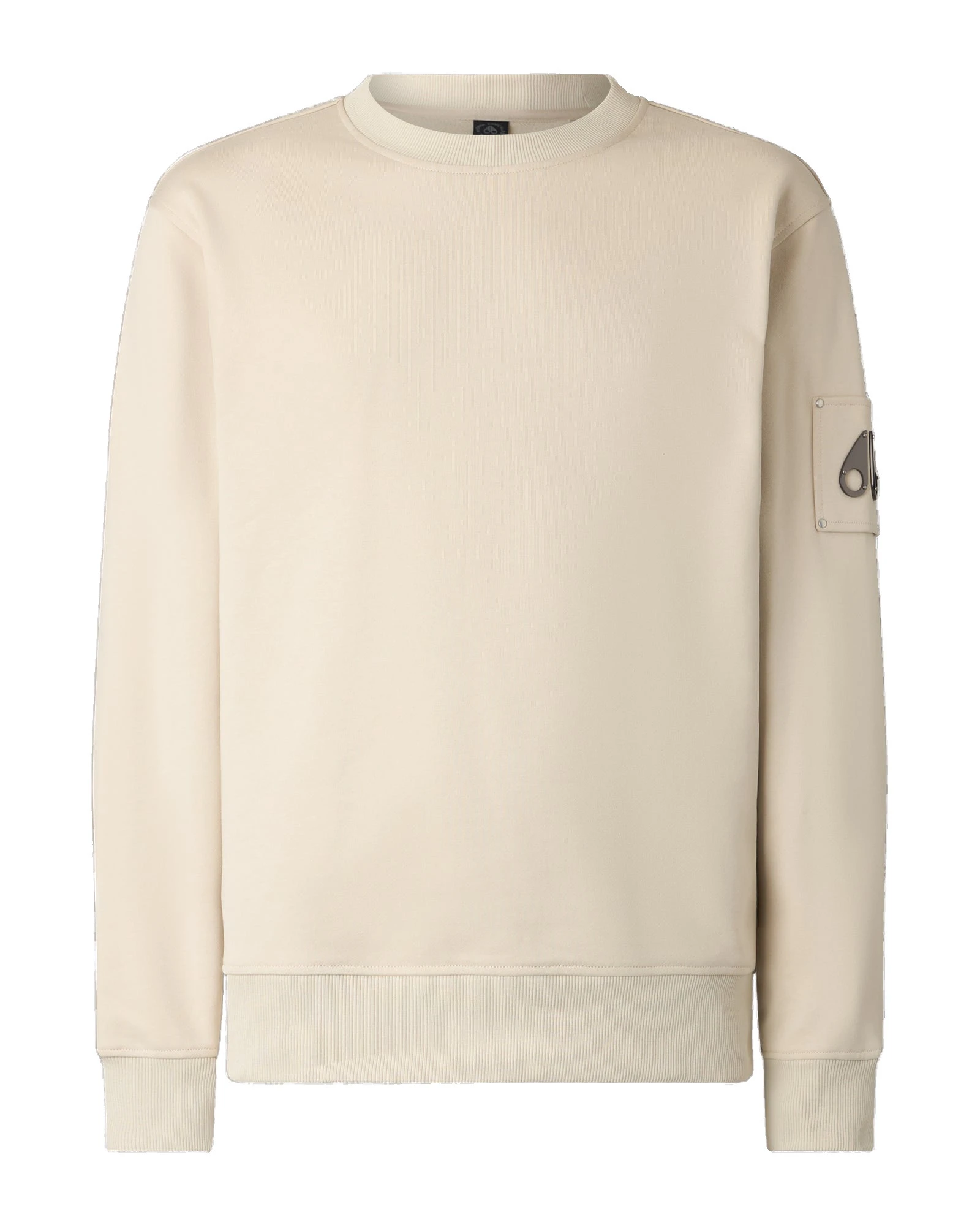 Moose Knuckles Hartsfield Crewneck Sweatshirt in Alabaster Moose Knuckles Hartsfield Crewneck Sweatshirt in Alabaster | Luxury Shoes