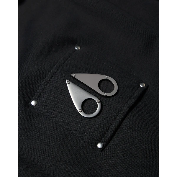 Moose Knuckles Hartsfield Crewneck Sweatshirt in Black | Sweatshirts | Luxury Shoes 
