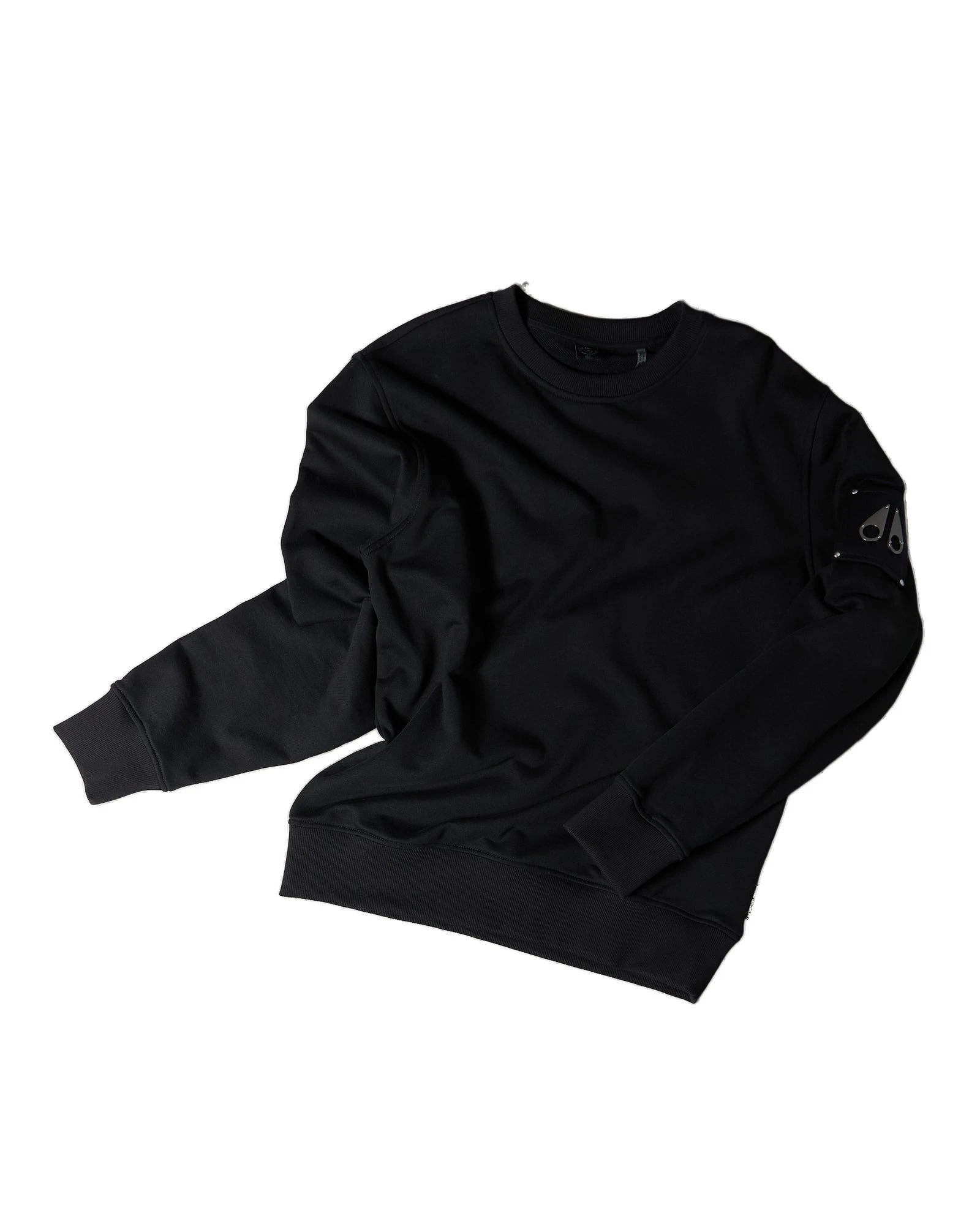 Moose Knuckles Hartsfield Crewneck Sweatshirt in Black Moose Knuckles Hartsfield Crewneck Sweatshirt in Black | Luxury Shoes