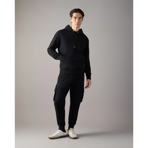 Moose Knuckles Hartsfield Hoodie in Black | Sweatshirts | Luxury Shoes 