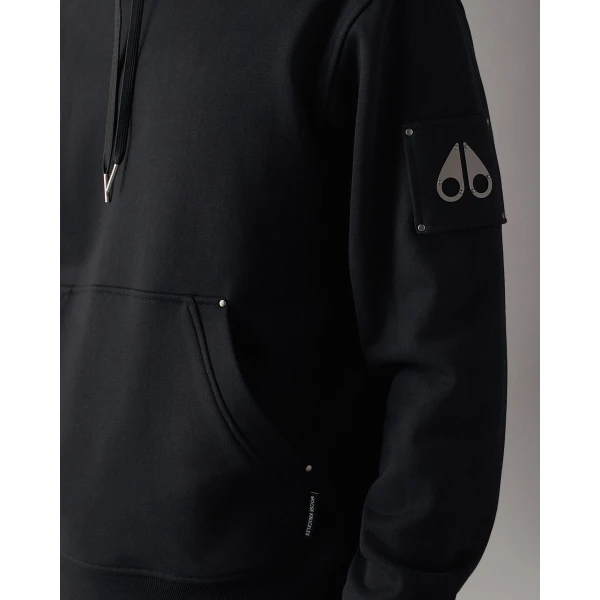 Moose Knuckles Hartsfield Hoodie in Black | Sweatshirts | Luxury Shoes 