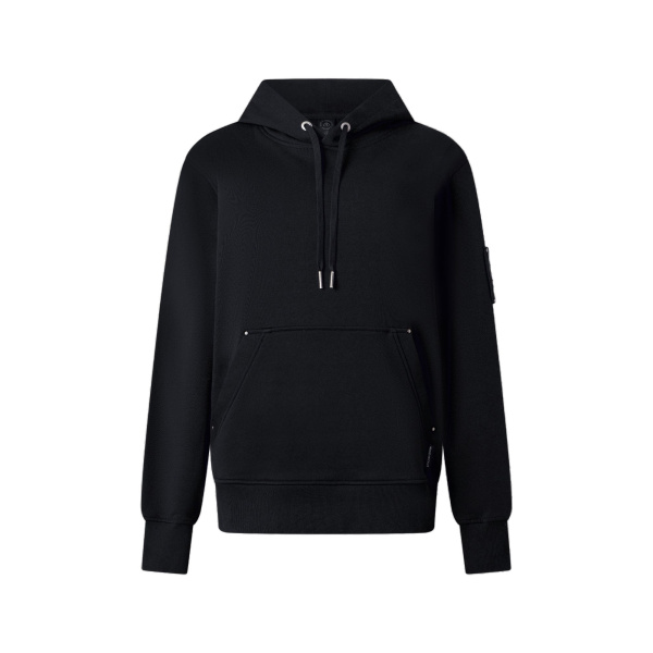 Moose Knuckles Hartsfield Hoodie in Black | Luxury Shoes 